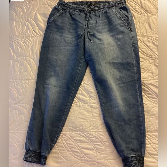 M Jean joggers soft cotton distressed - Picture 1 of 11